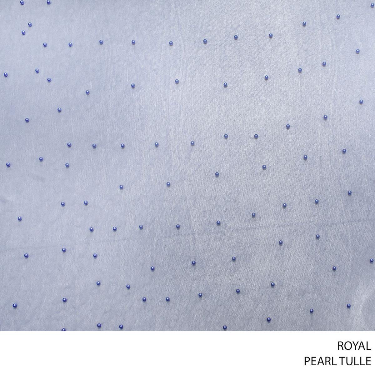 TULLE PEARL FABRIC ROYAL