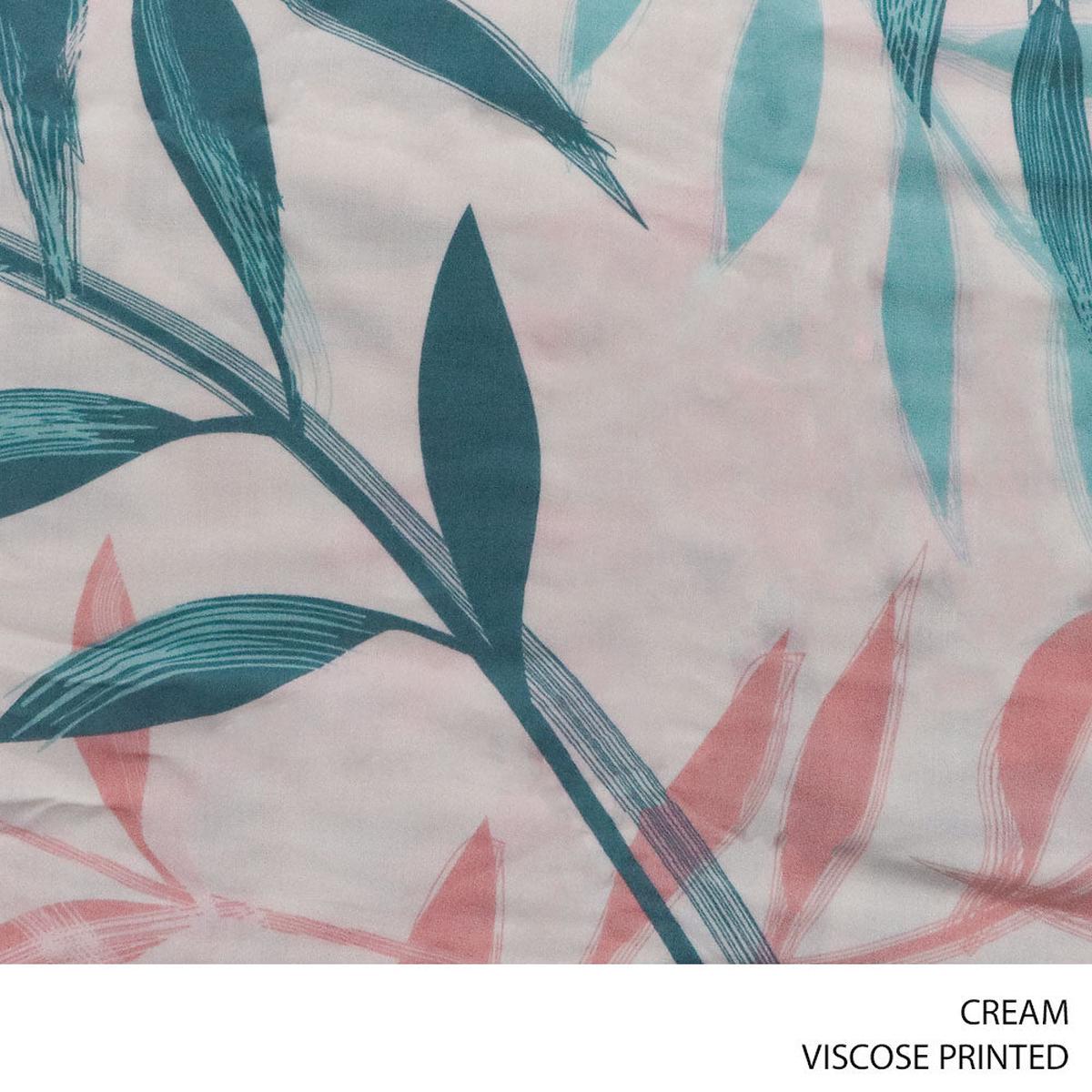 Viscose Printed Cream Roll 001