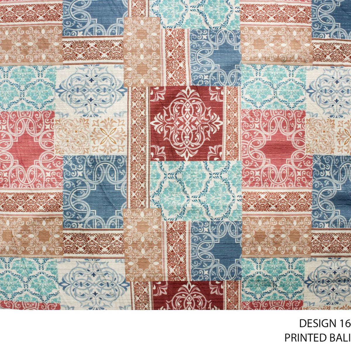 BALI PRINTED D#5 FABRIC 150CM CORAL ROLL ROLL 001