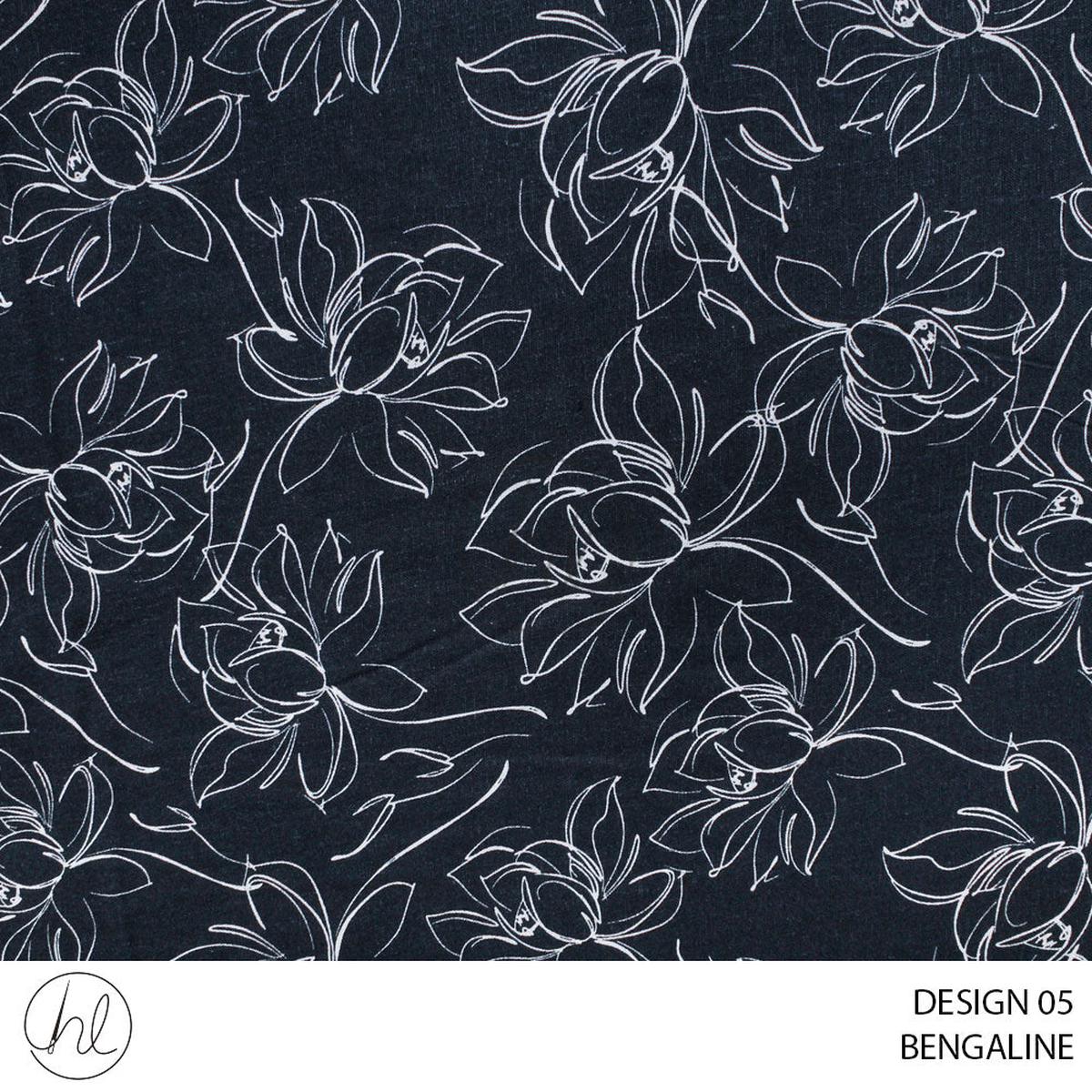 Bengaline 51 Navy Design 05 150cm Per M