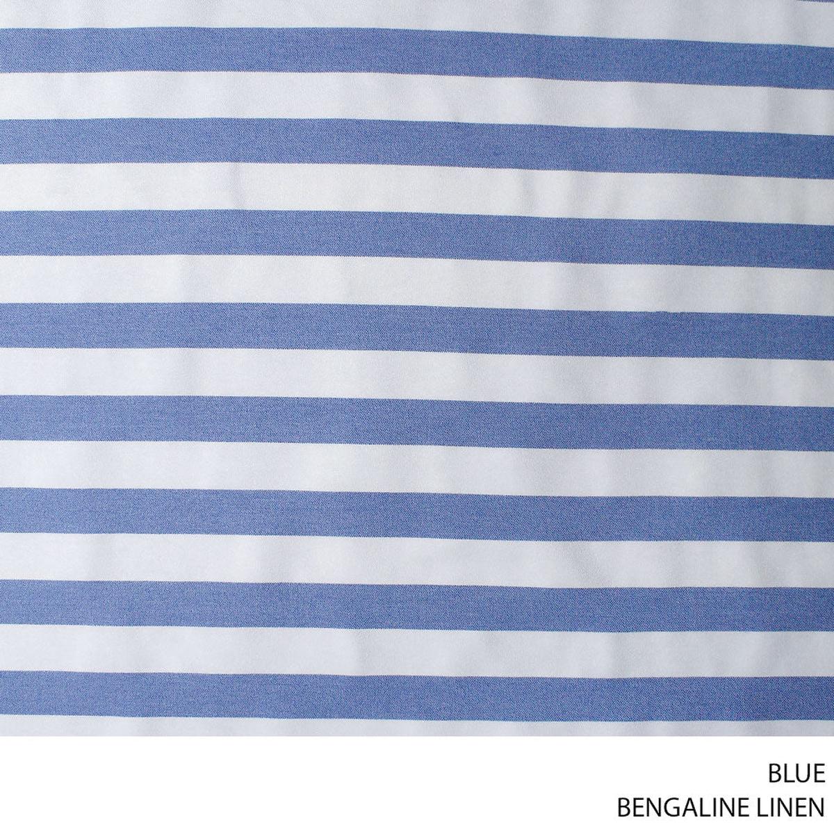 BENGALINE LINEN FABRIC BLUE