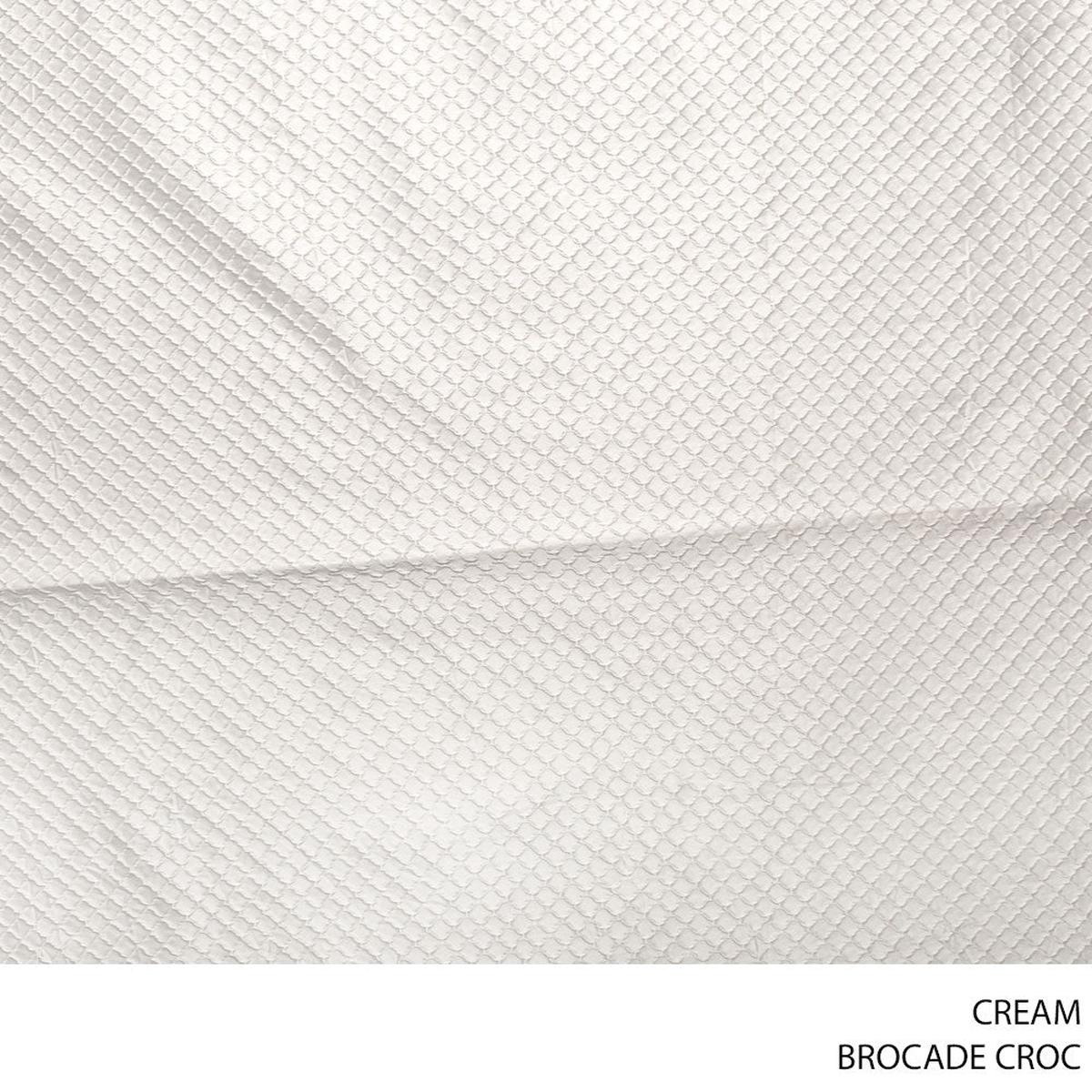 BROCADE CROC 150CM CREAM