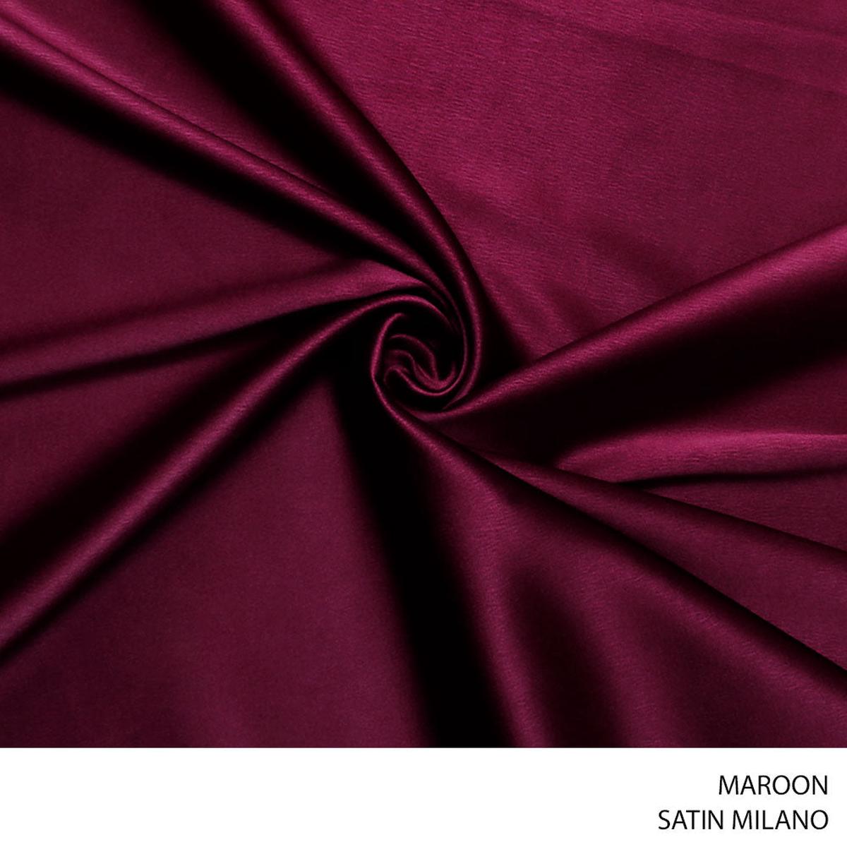 SATIN MILANO FABRIC 150CM MAROON