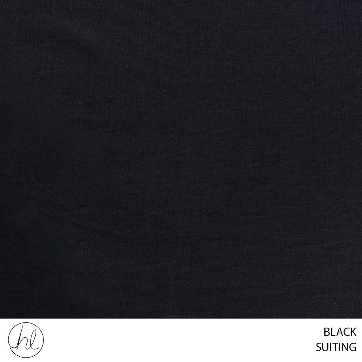 Suiting 55 Black 150cm Per M