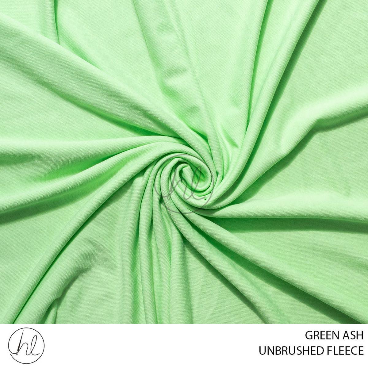 UNBRUSHED FLEECE 51 GREEN ASH 150CM PER M