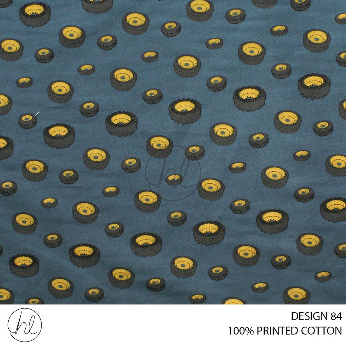 100% PRINTED COTTON 3408 SLATE 110CM PER M