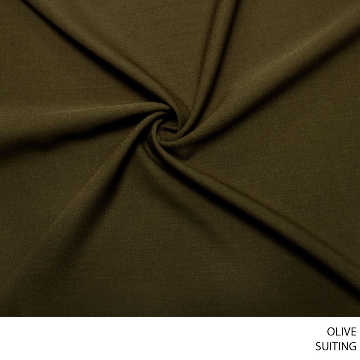 SUITING FABRIC OLIVE ROLL ROLL 001
