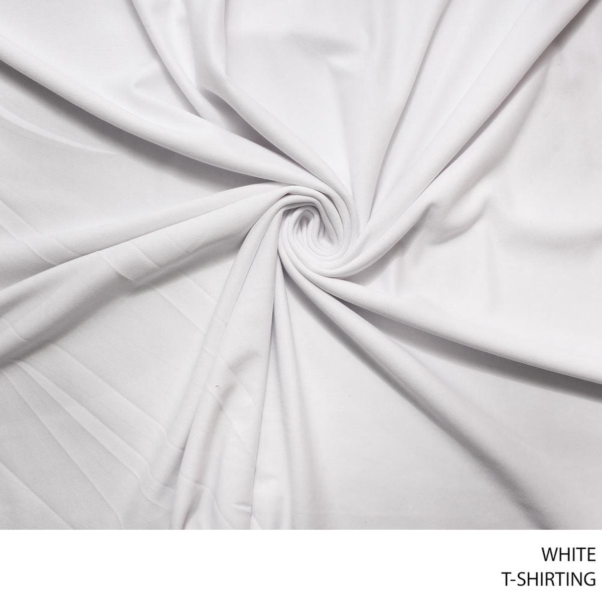 T-SHIRTING FABRIC WHITE ROLL ROLL 001