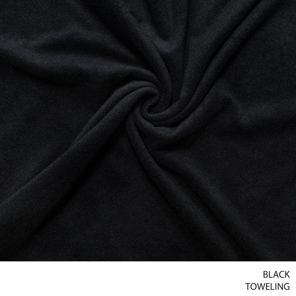 TOWELING FABRIC BLACK ROLL 001 1