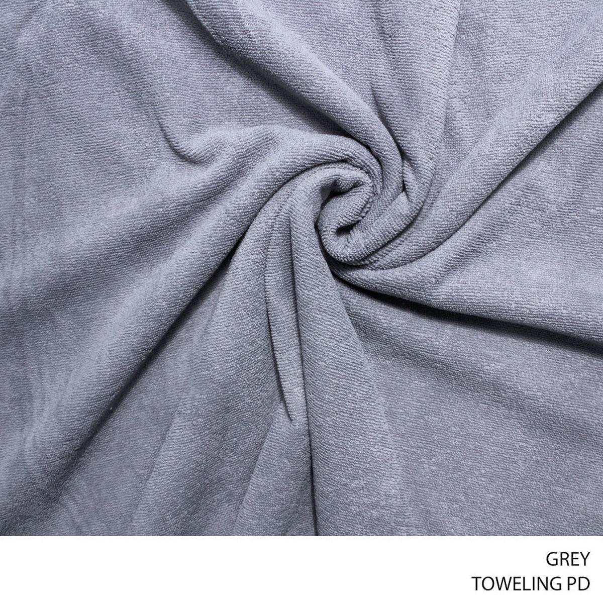 TOWELING PD FABRIC 150CM GREY ROLL 001 1