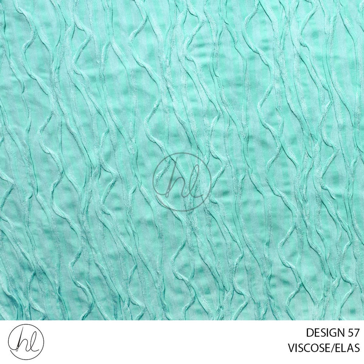 VISCOSE/ELAS 51 AQUAMARINE 150CM PER M