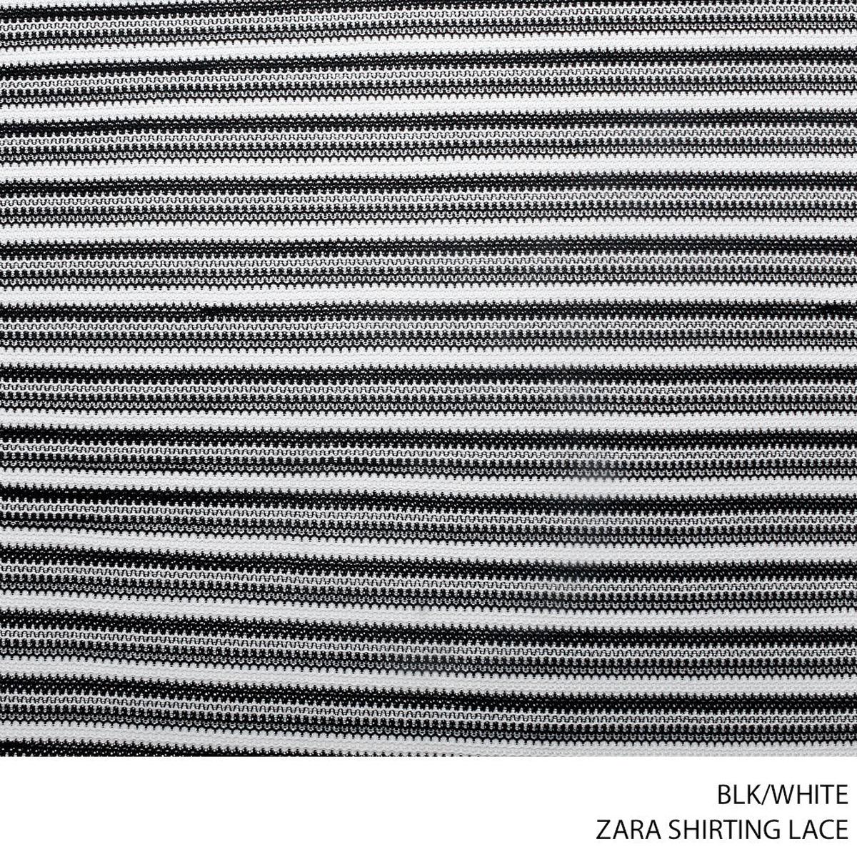 ZARA SHIRTING LACE FABRIC 140CM BLK/WHT