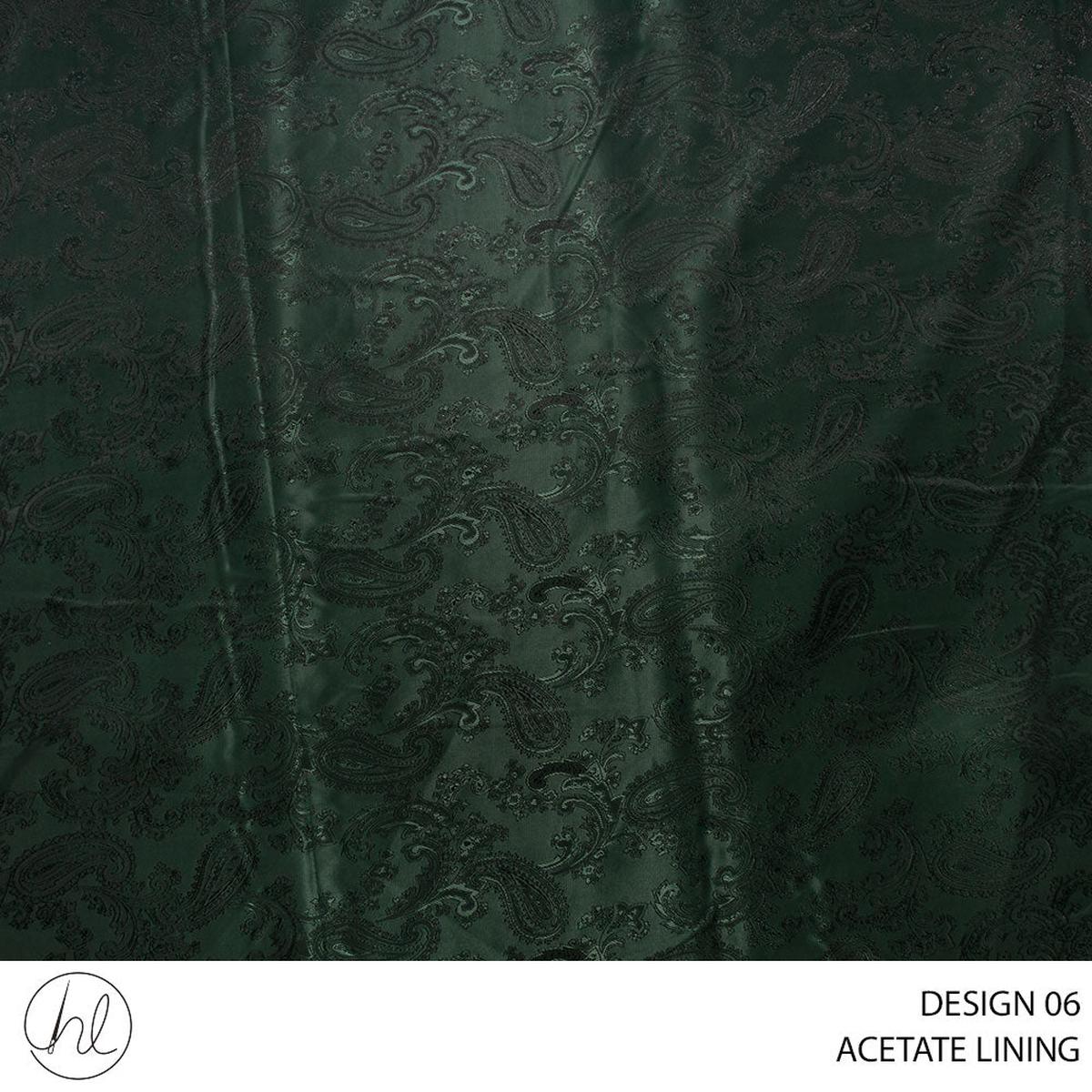ACETATE LINING NEW PAISLEY FABRIC BOTTLE GREEN ROLL 001 1