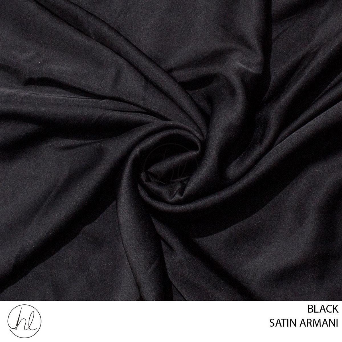 ARMANI SATIN (51) PER M (BLACK) (150CM WIDE)