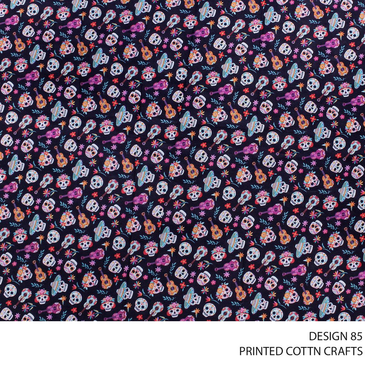 COTTON CRAFT DIGITAL FABRIC NAVY ROLL ROLL 003
