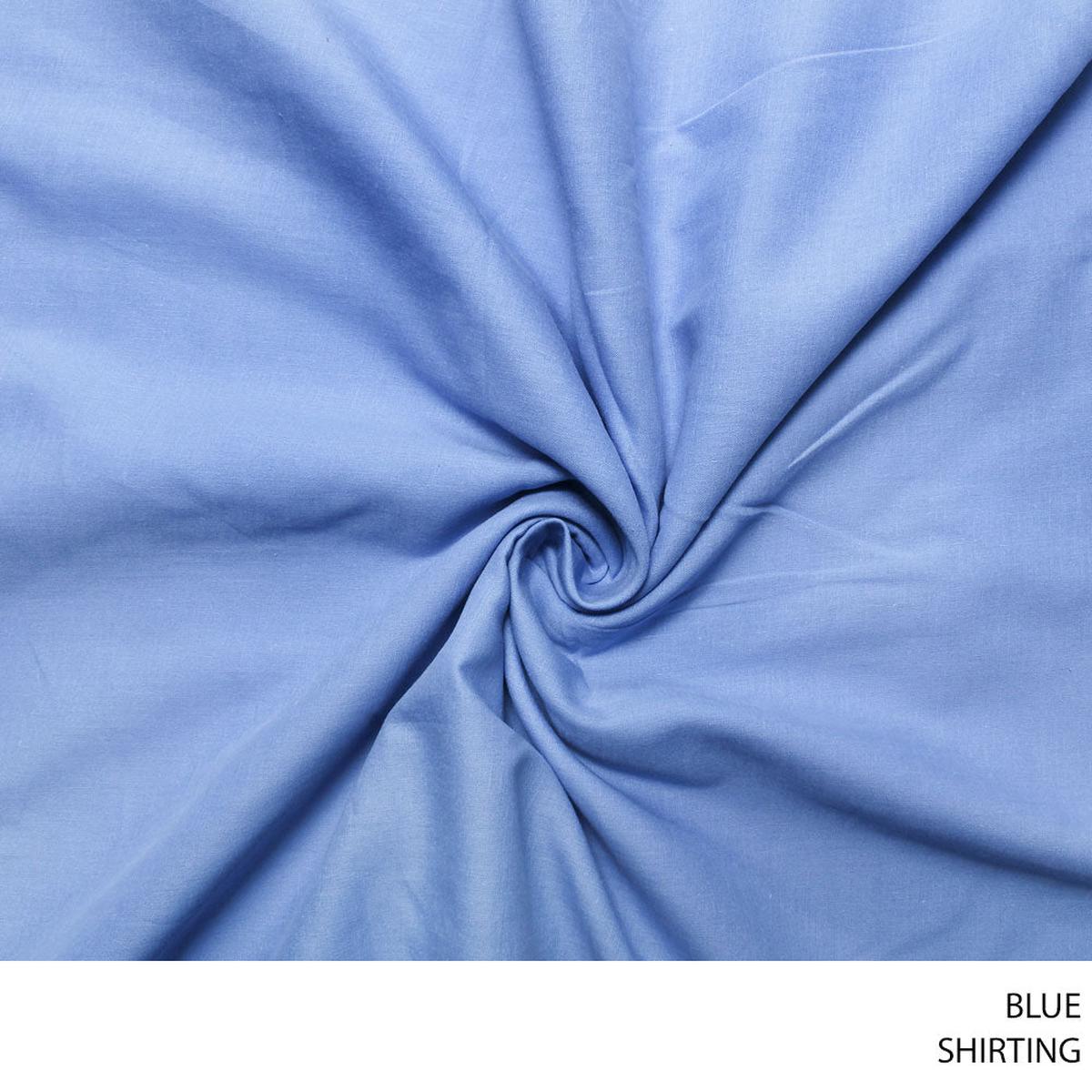 SHIRTING FABRIC BLUE ROLL ROLL 001