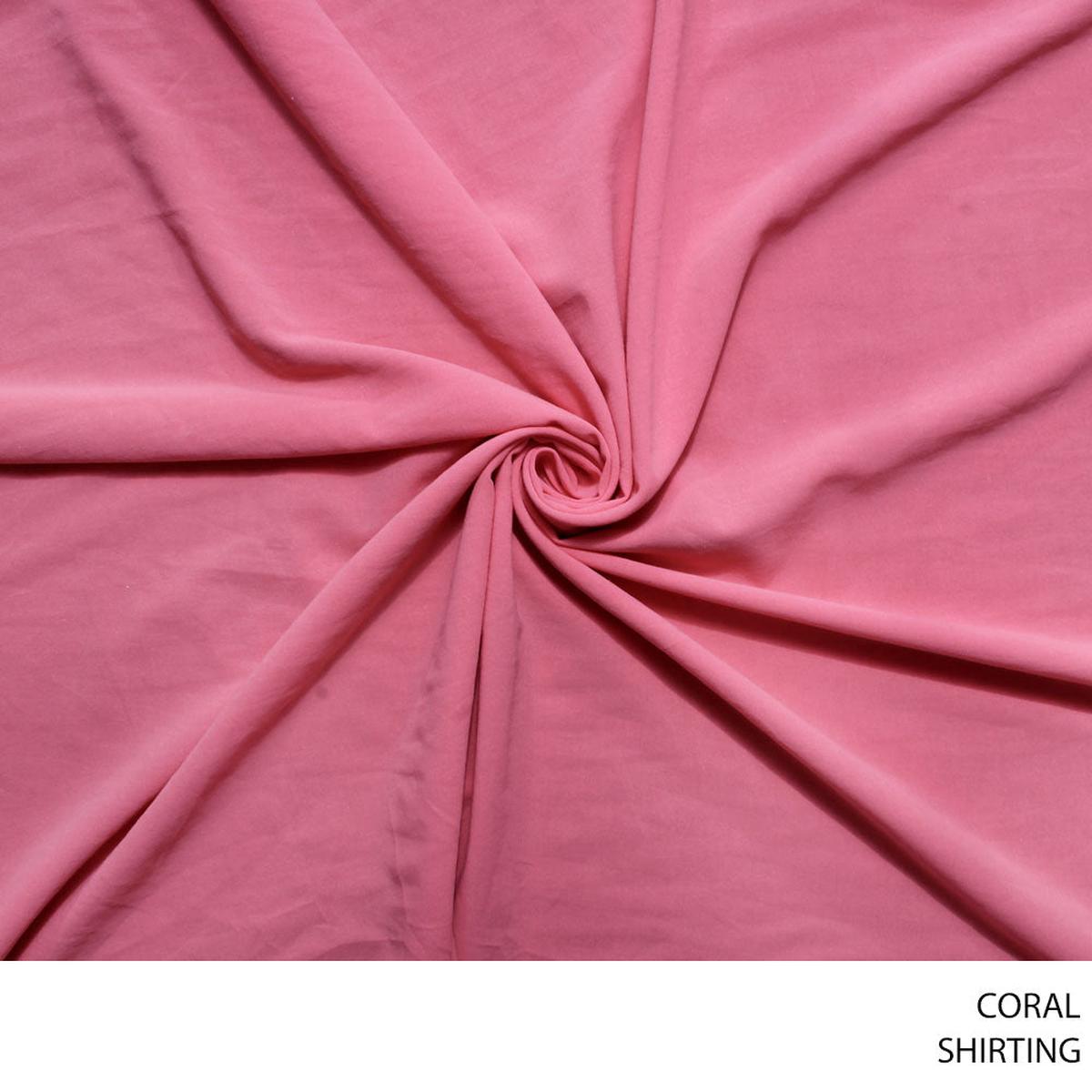 SHIRTING FABRIC CORAL ROLL ROLL 001