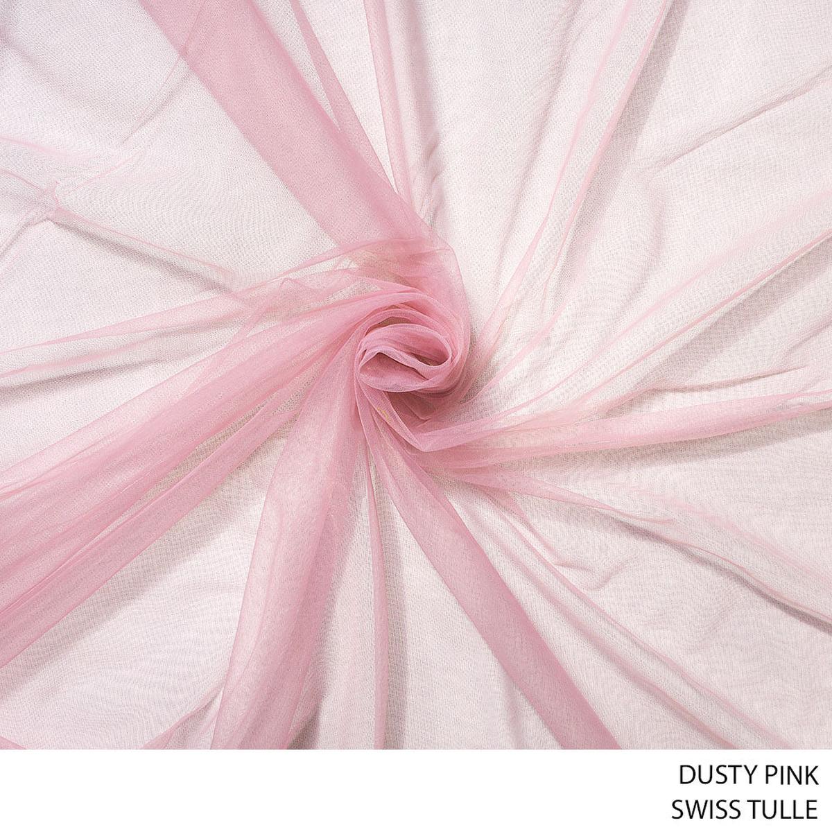 Swiss Tulle 53 Dusty Pink 3M Per M