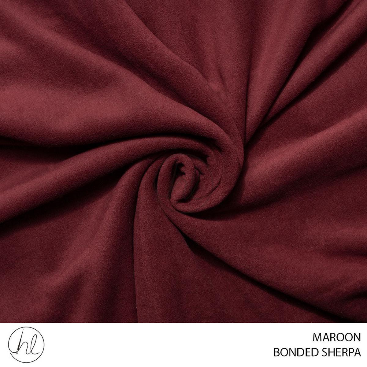 BONDED SHERPA 781 MAROON 150CM PER M