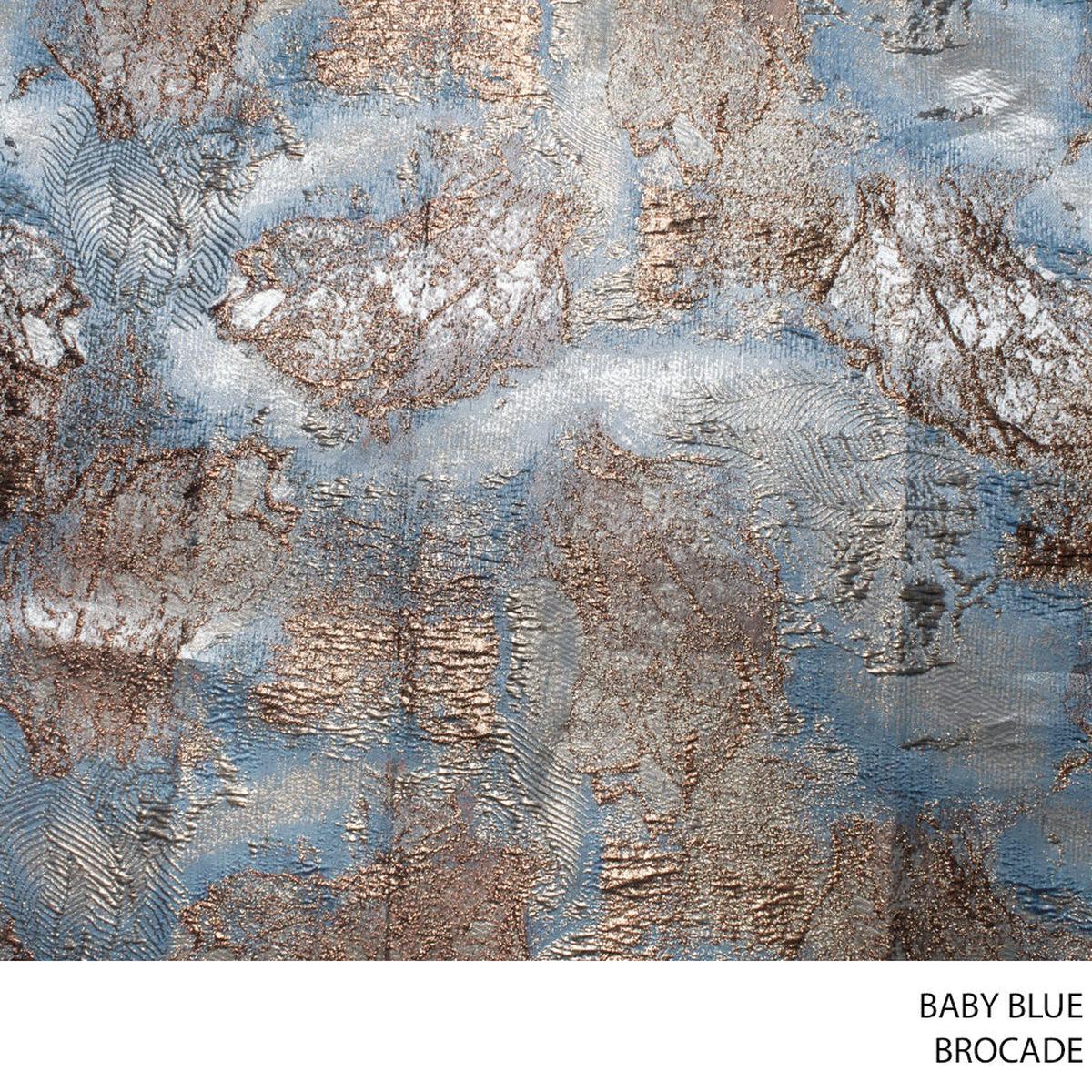 BROCADE FABRIC BABY BLUE