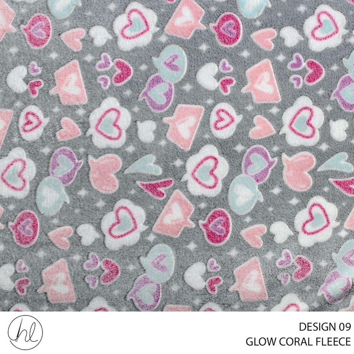 CORAL FLEECE PRT GLOW D#2