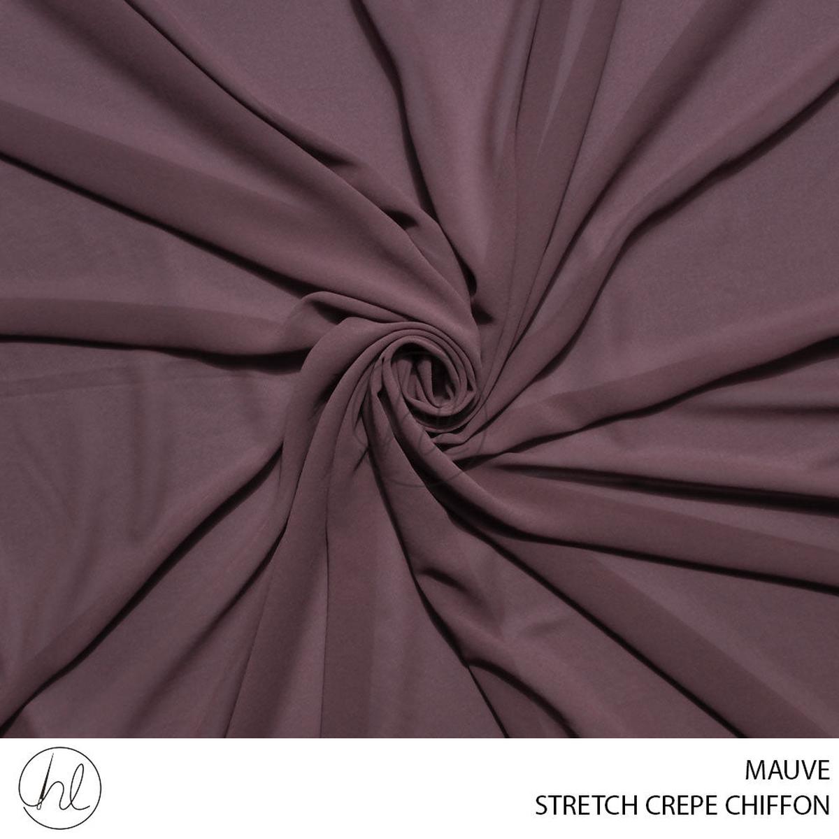 STRETCH CREPE CHIFFON 53 MAUVE 150CM PER M