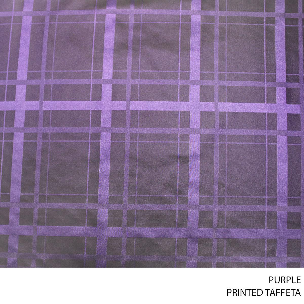 TAFFETA PRINTED FABRIC PURPLE ROLL ROLL 001