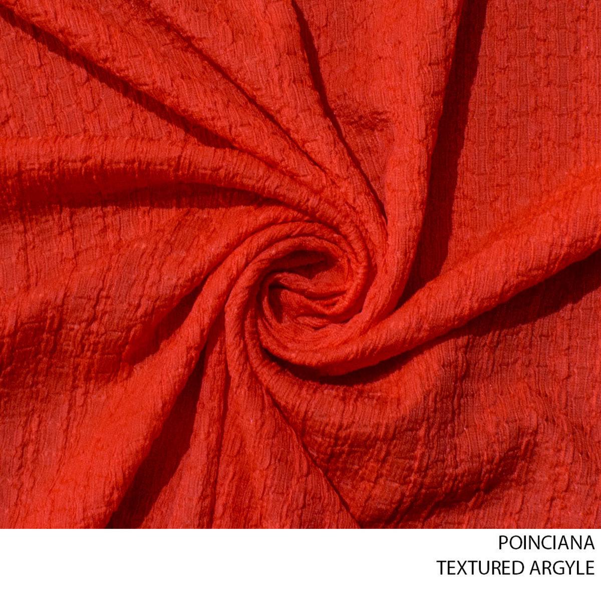 TEXTURED ARGYLE 51 PER M POINCIANA 150CM WIDE