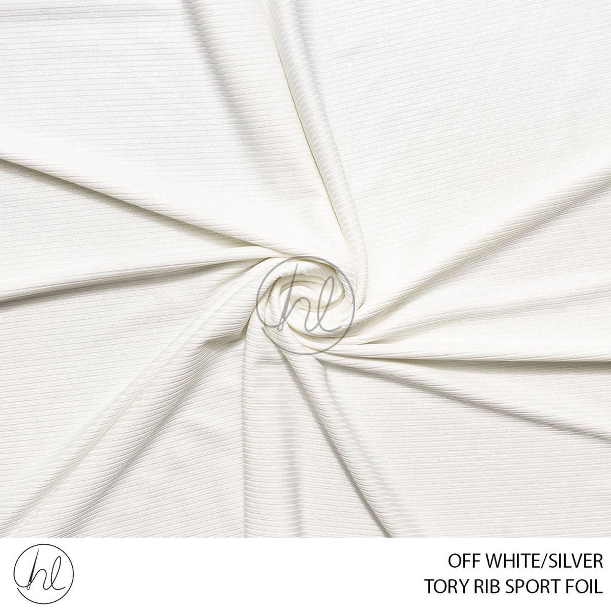 TORY RIB SPORT FOIL 51 OFF WHITE/SILVER 150CM