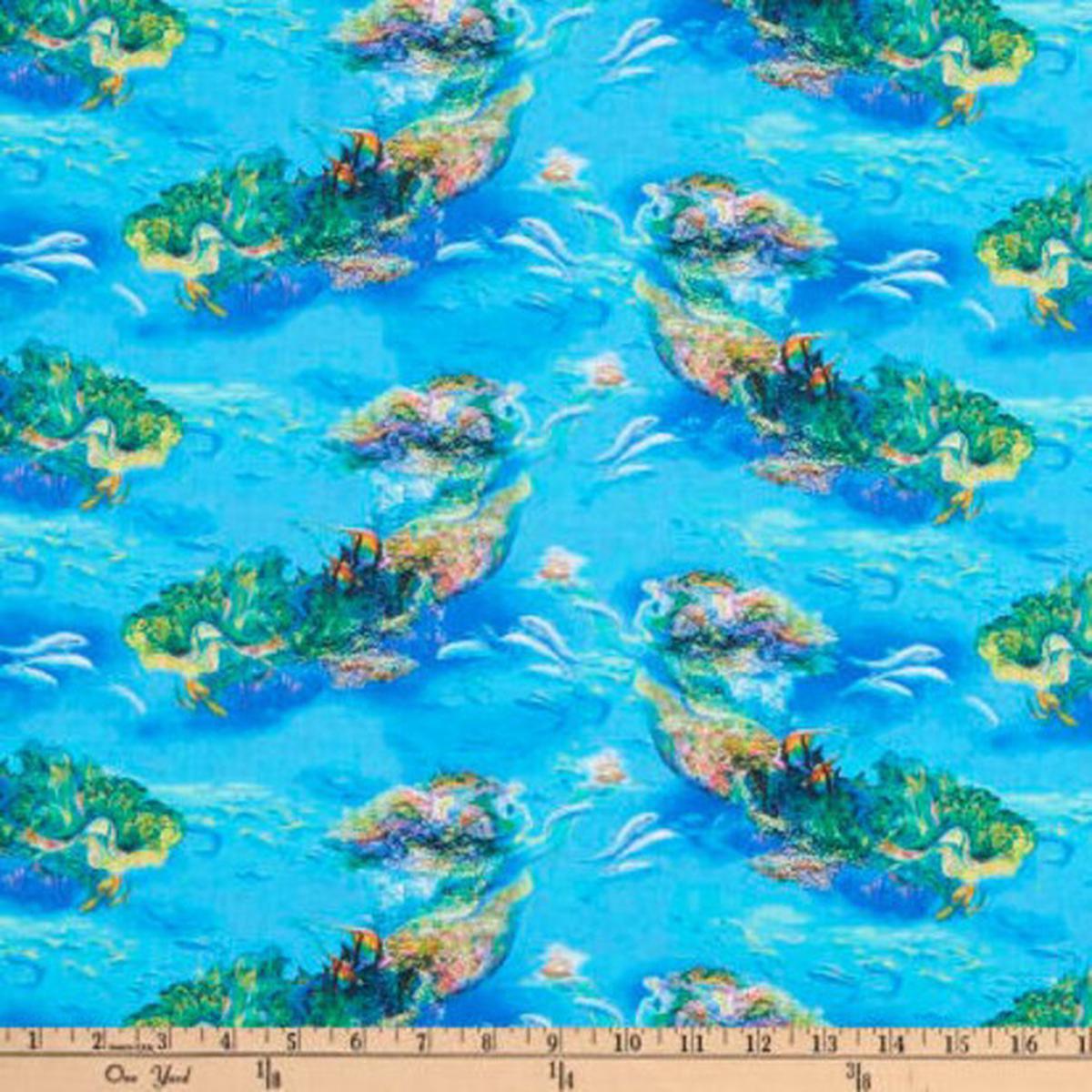 Call of the Sea Merfairy Multi Cotton Fabric