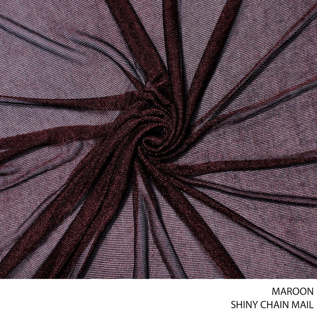 CHAIN MAIL SHINY MAROON ROLL ROLL 001