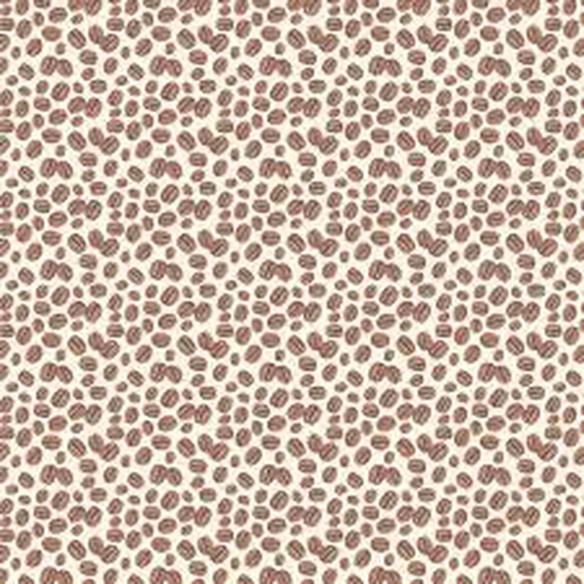 Coffee Aroma Coffee Beans Creme Cotton Fabric - 1 Yard