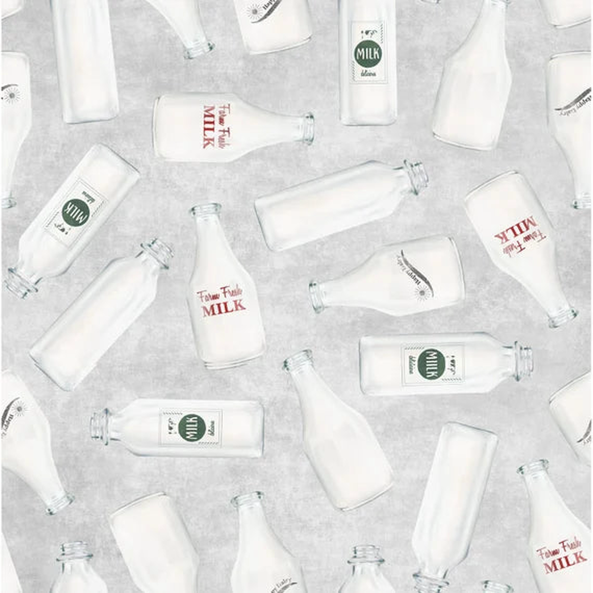 Farm Fresh Milk Cotton Fabric - 1 yard