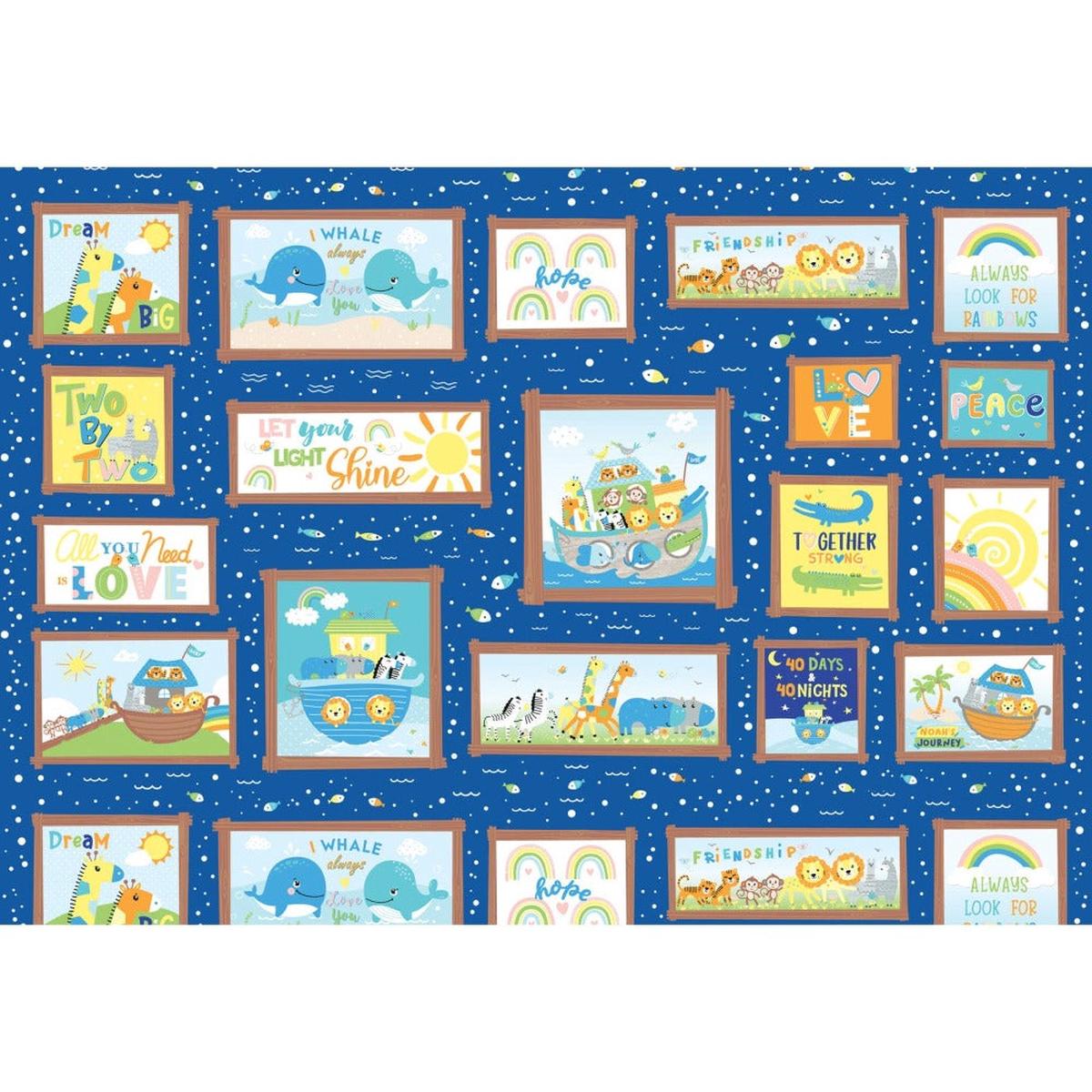 Noah's Journey Noah's Journey Boxes Cotton Fabric - 1 Yard