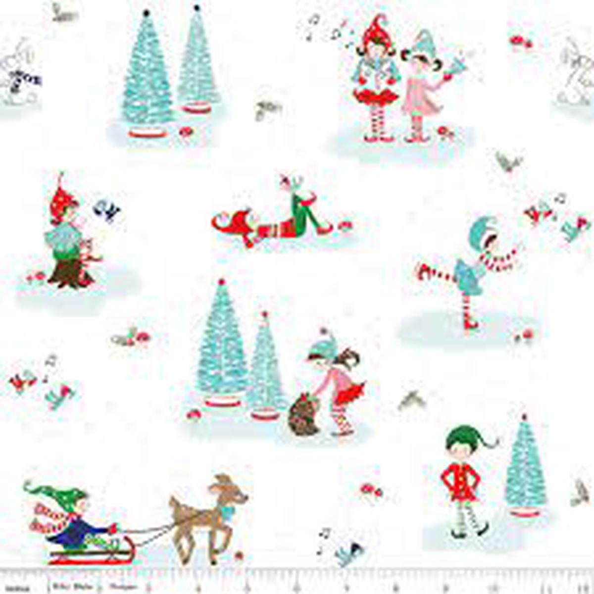 Pixie Noal 2 Elf White Cotton Fabric