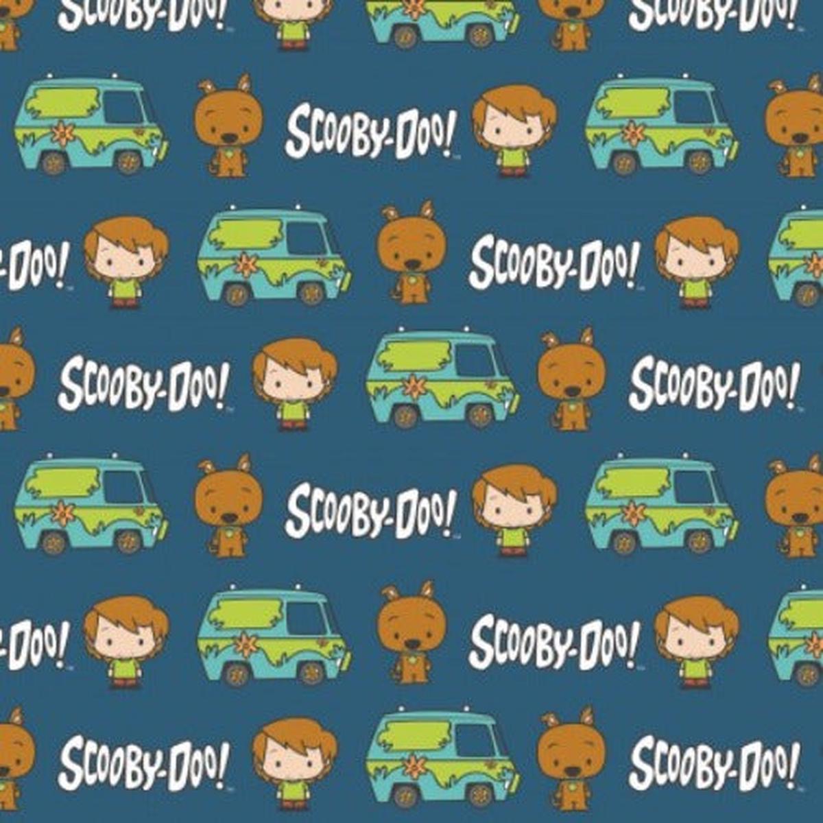 Scooby-Doo Chibi Best Pals Cotton Fabric - 1 yard