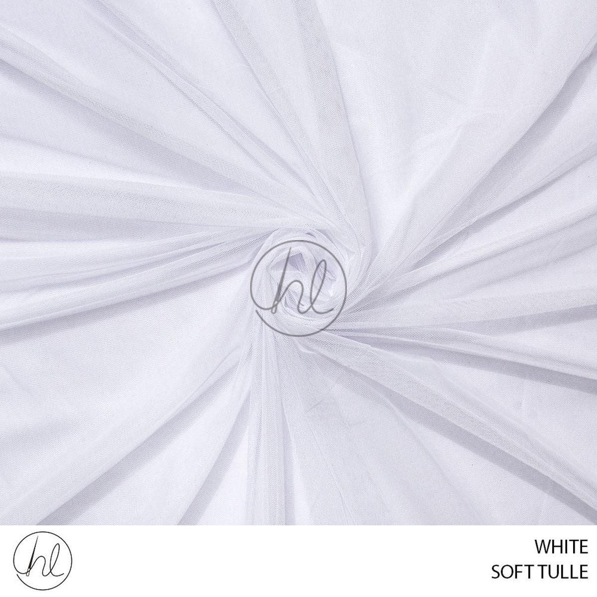 Soft Tulle 55 White 150cm Per M