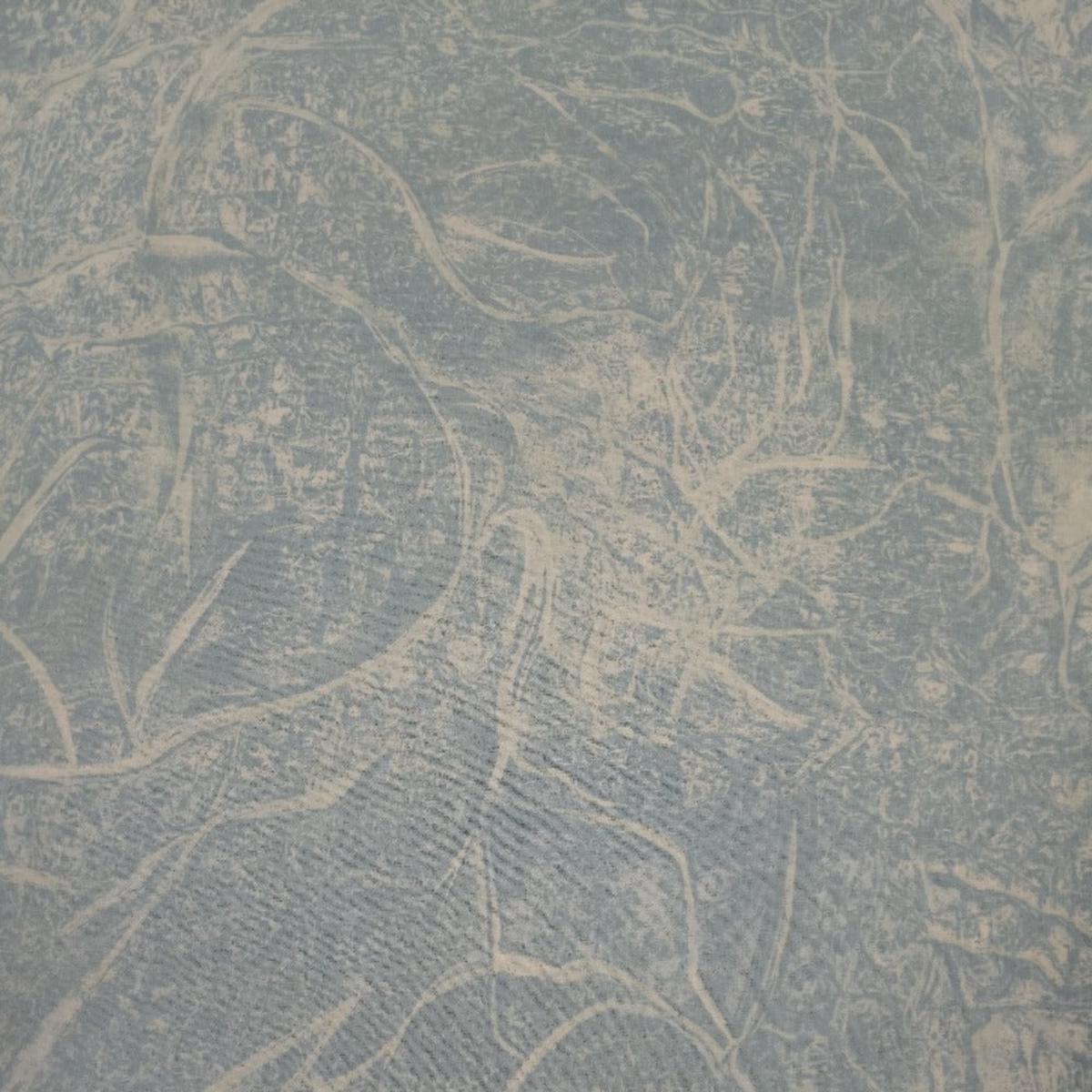 Textured Blue Marble Cotton Fabric - 1 yard