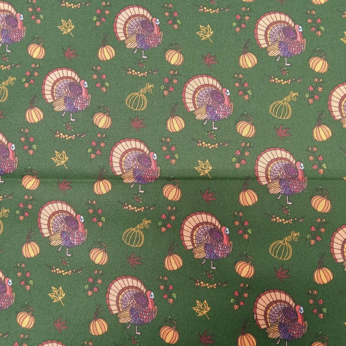Thanksgiving Turkey Cotton Fabric