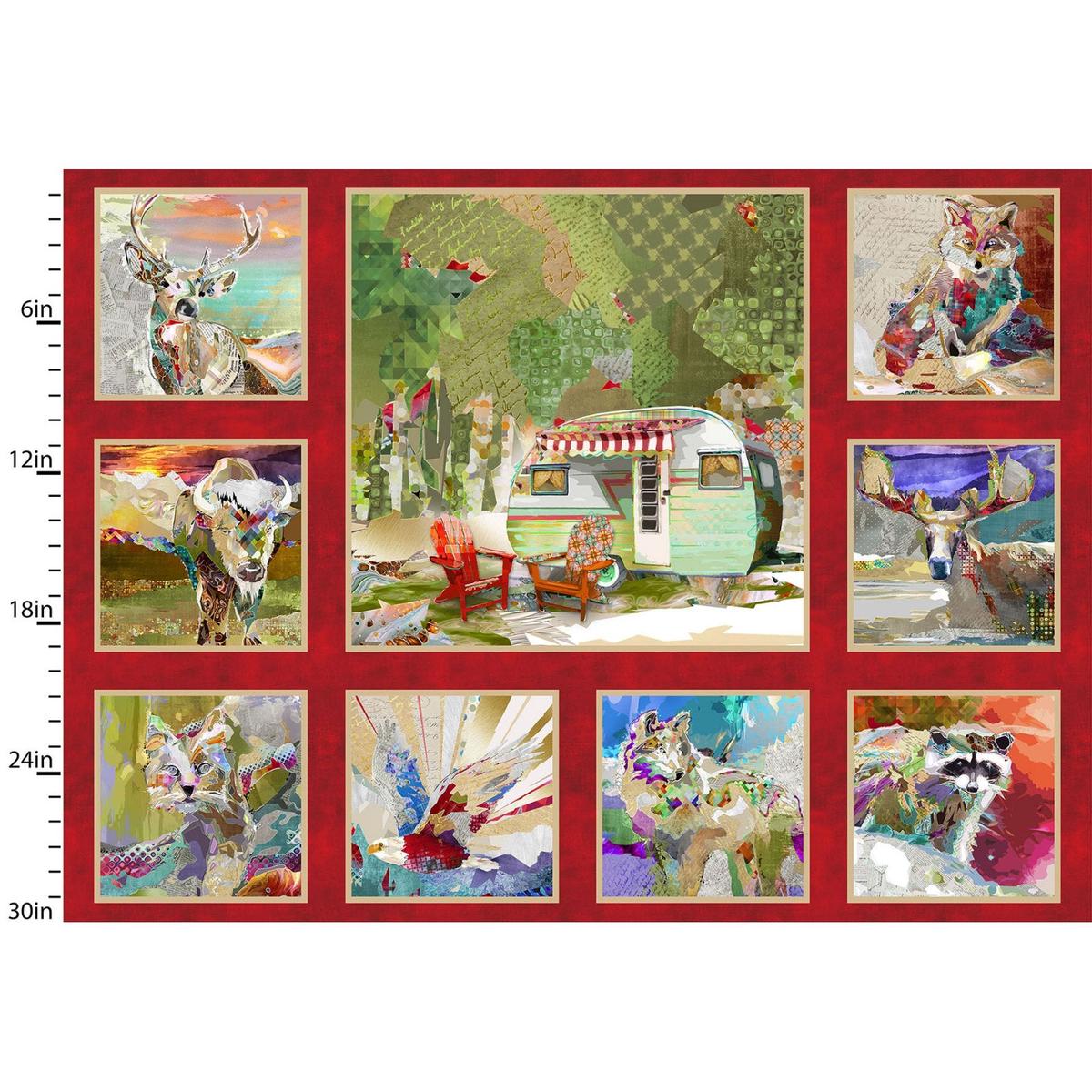 The Great Outdoors Panel Cotton Fabric