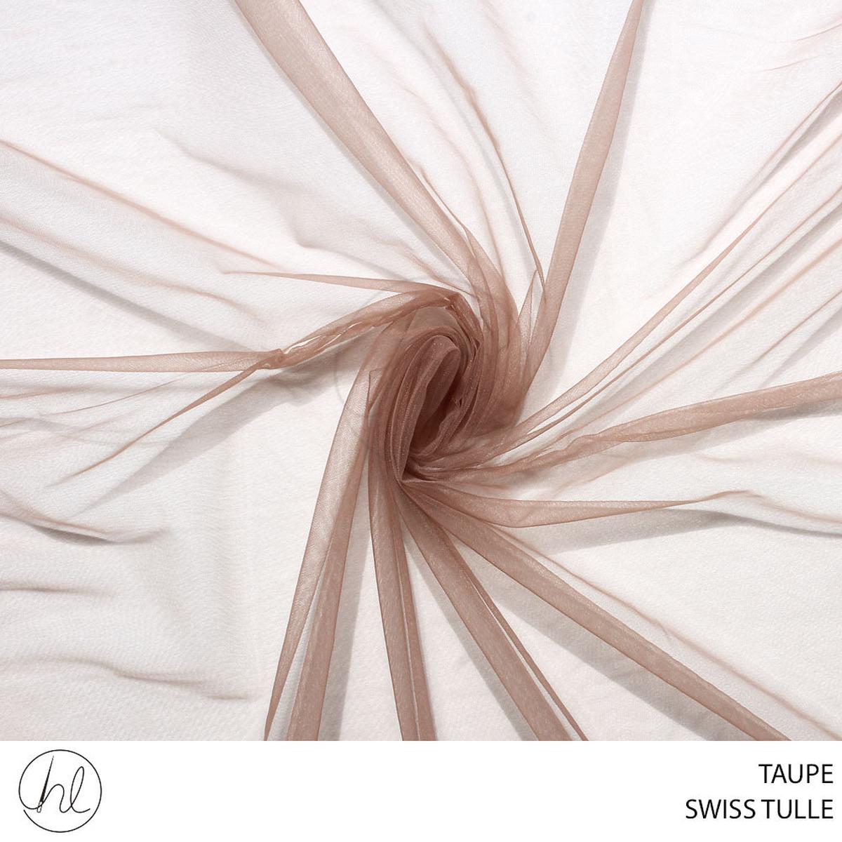 TULLE SWISS FABRIC 3M TAUPE ROLL 001 1