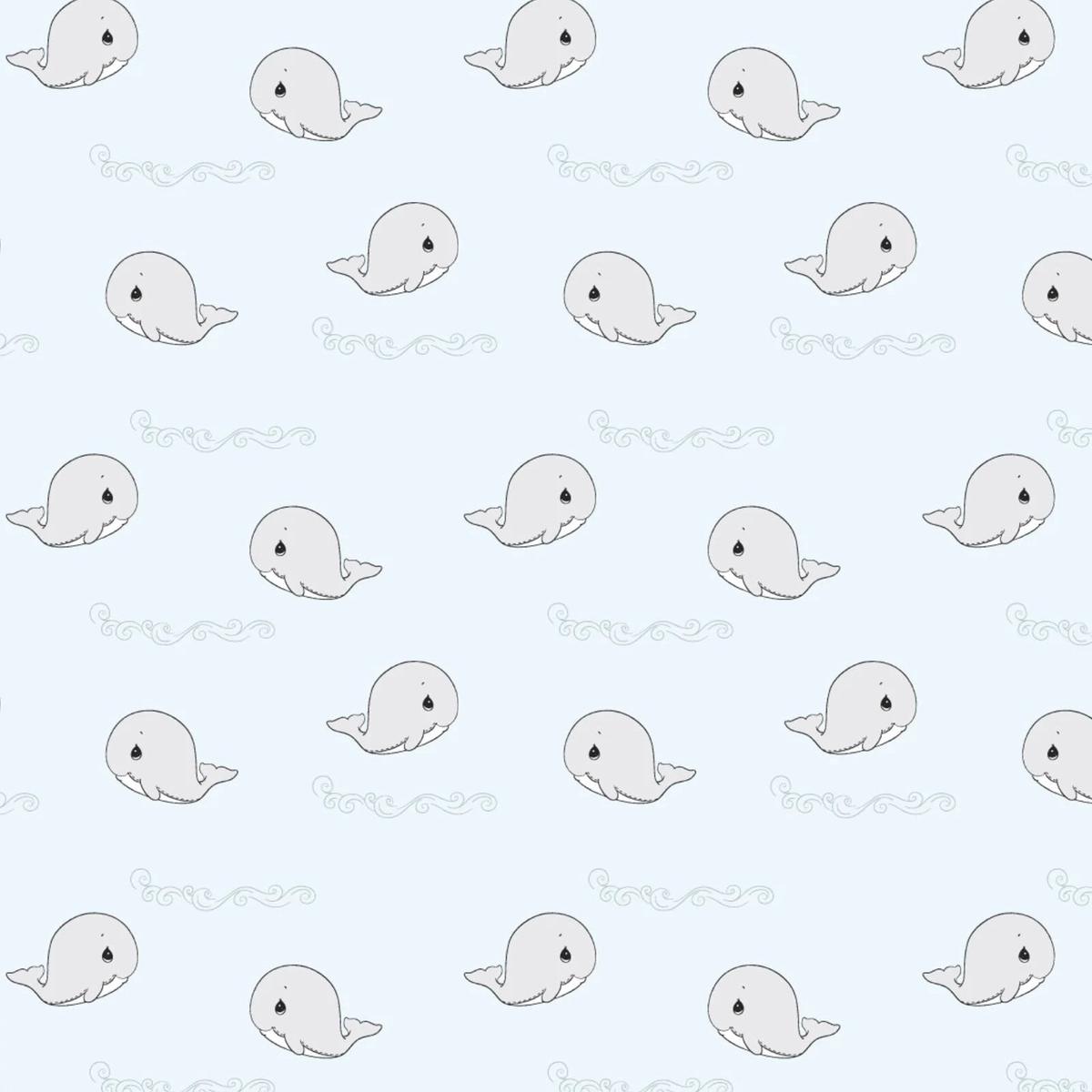 Precious Moments Whale Love Cotton Fabric