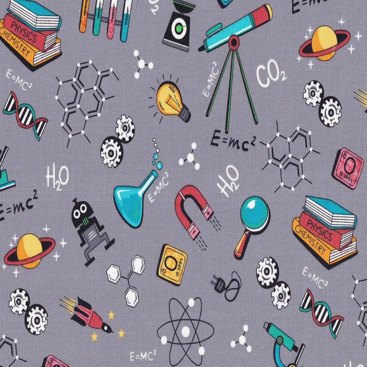 Science Toss Cotton Fabric