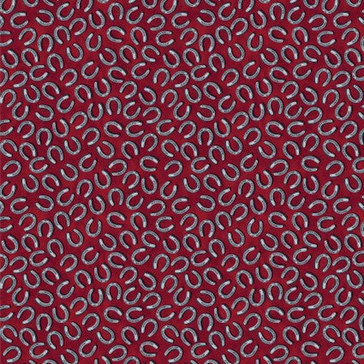Yellowstone Tossed Horseshoes Cotton Fabric - 1 yard