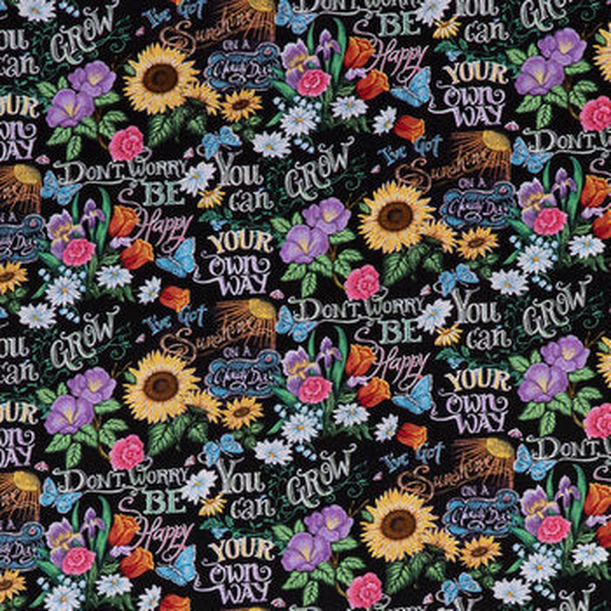 I've Got Sunshine Cotton Calico Fabric
