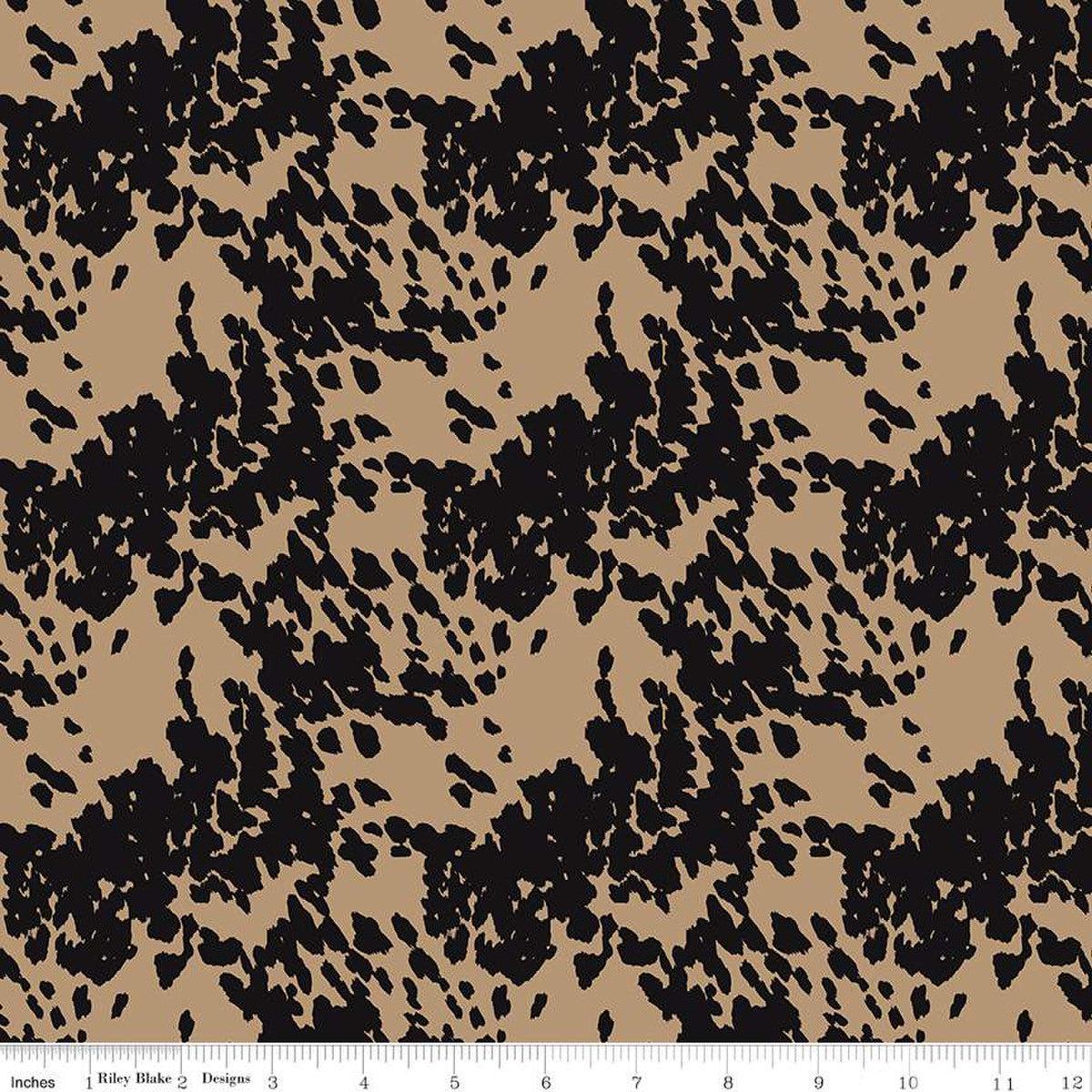 John Wayne Courage Cowhide Tan Cotton Fabric