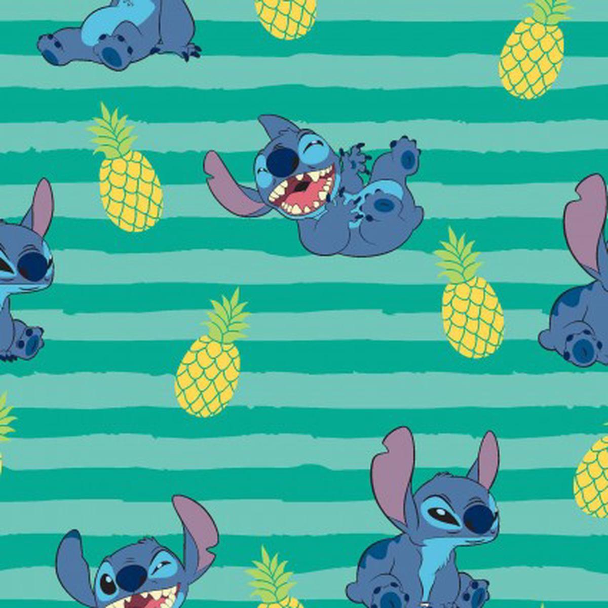 Lilo & Stitch Stripe Cotton Fabric - 1 yard