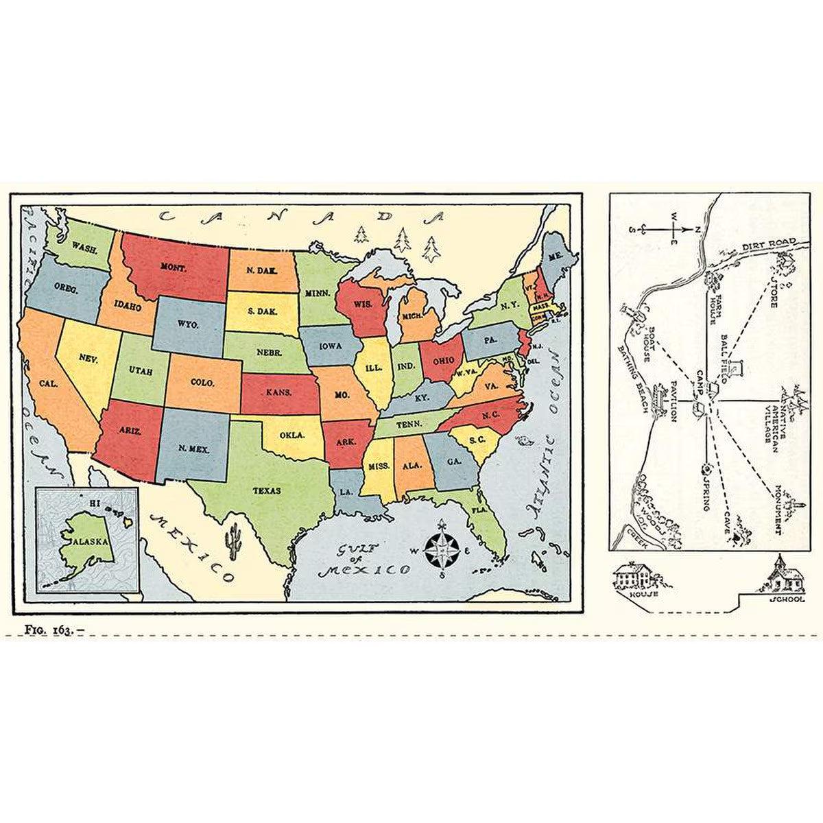 Old School School Map Panel
