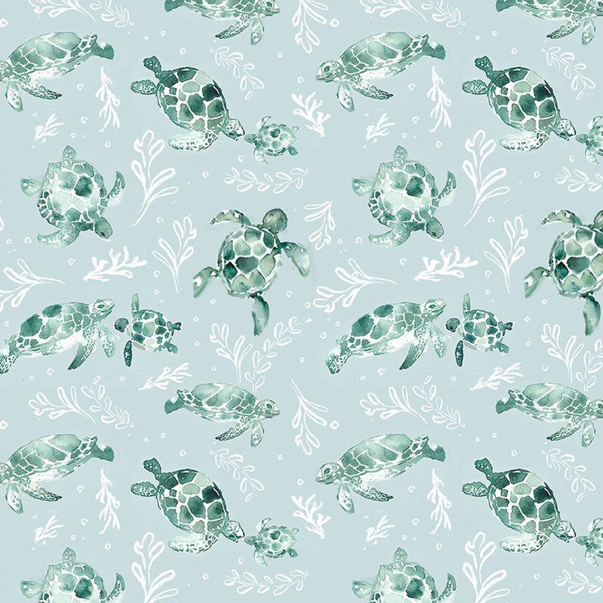 Turtles Cotton Fabric - 1 yard