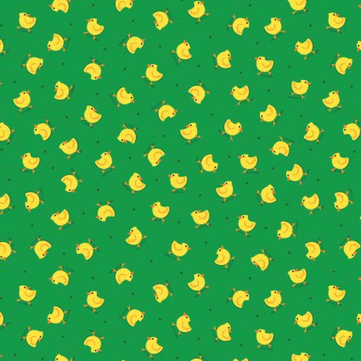 Barnyard Rules Here Chickies Cotton Fabric